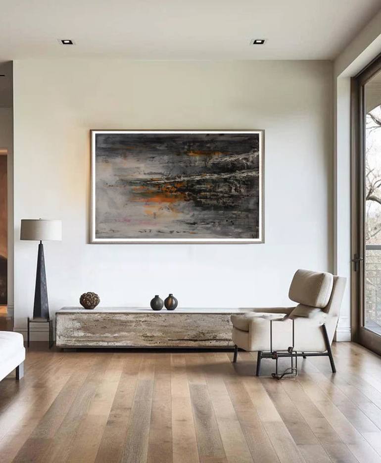 Original Abstract Expressionism Abstract Painting by J Jie Li