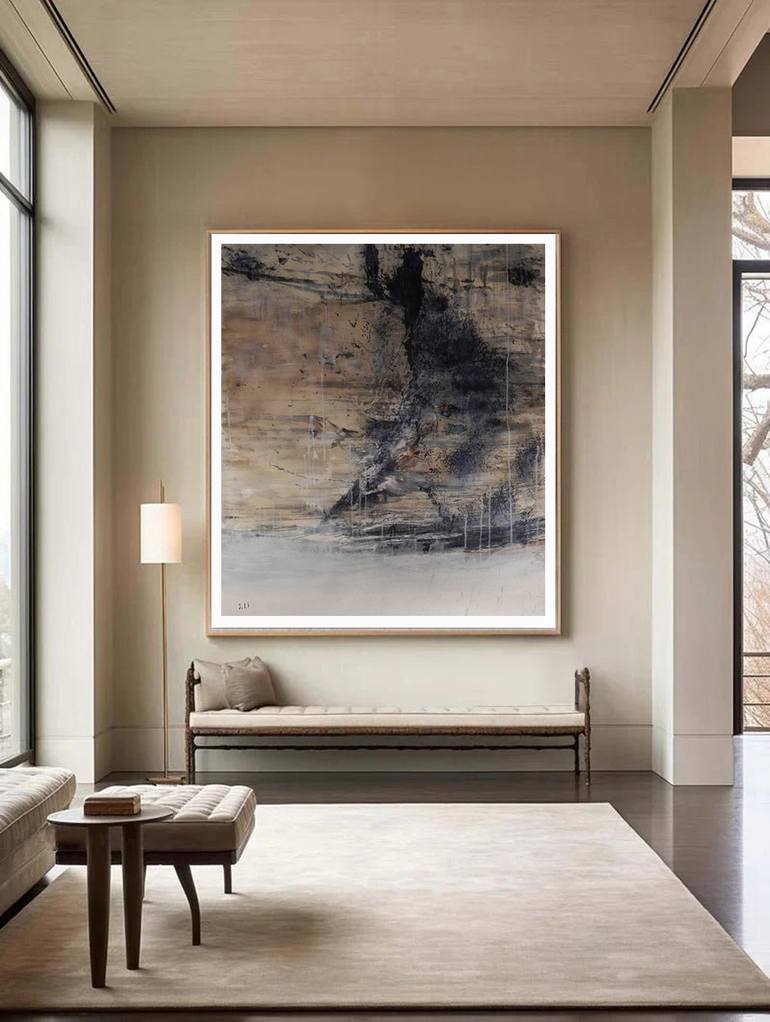 Original Abstract Expressionism Abstract Painting by J Jie Li