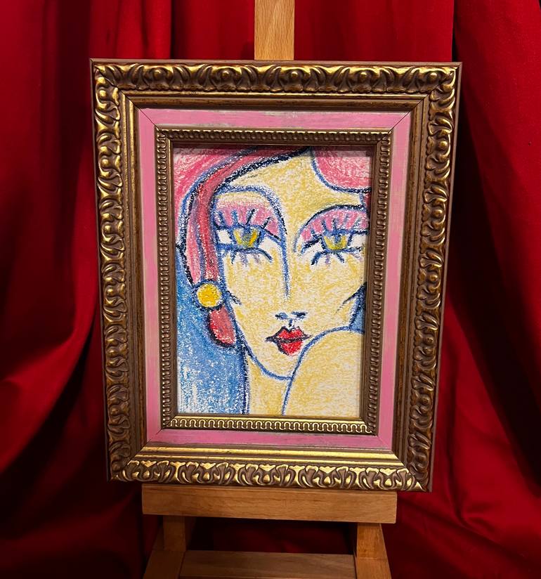 Original Expressionism Women Painting by Anastasiia Kolhan
