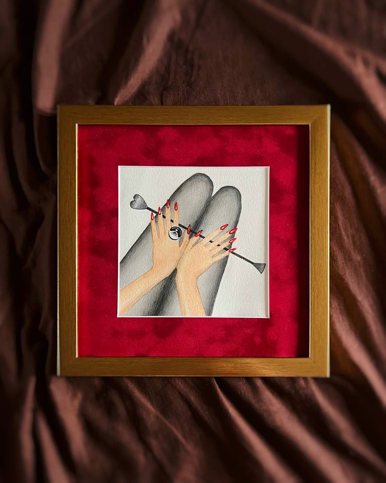Original Abstract Erotic Painting by Anastasiia Kolhan