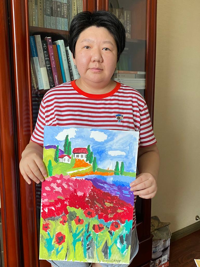 Original Realism Landscape Painting by Lu Cheng