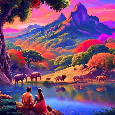 Print of Artificial Intelligence Fantasy Digital by Latha Maheswari Sundaram