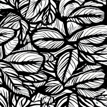 Print of Black & White Garden Digital by Latha Maheswari Sundaram