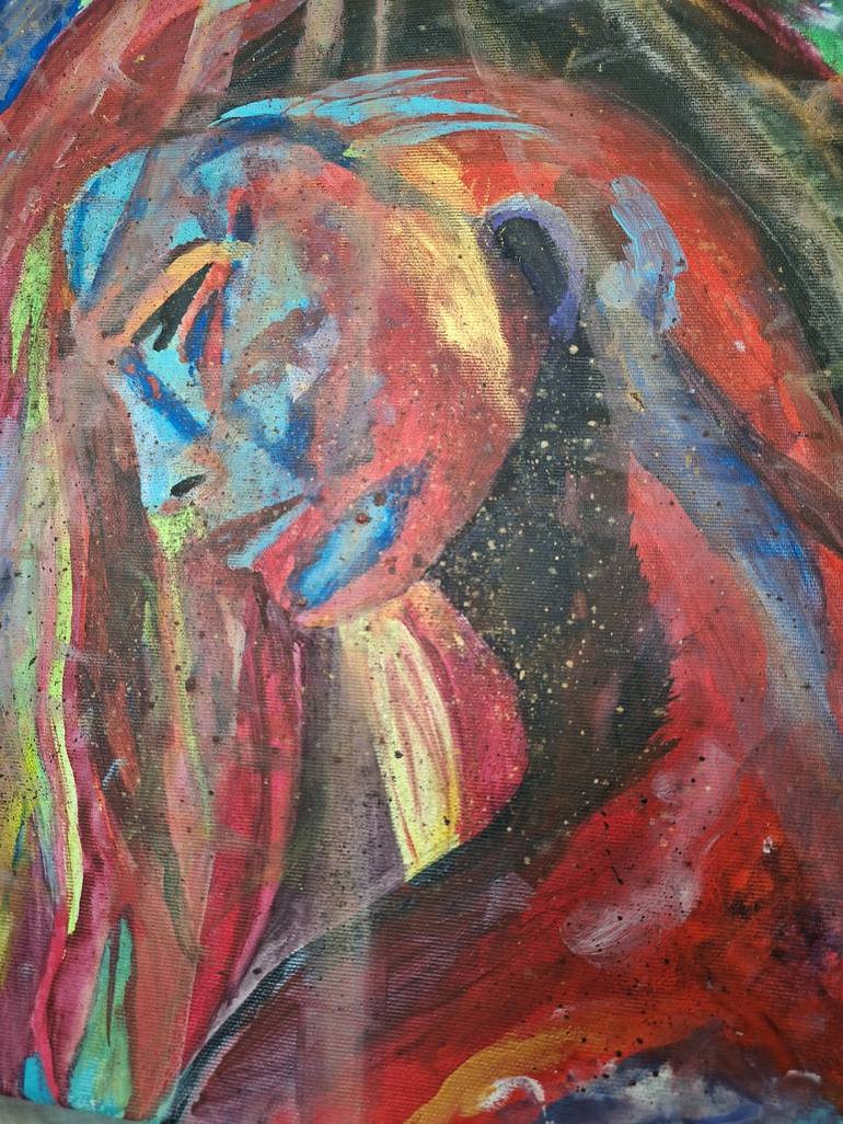 Original Abstract Women Painting by ELENA-ANDREEA BOGOSLOV