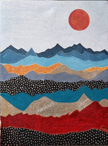 Original Abstract Paintings by Brushed By  Faria