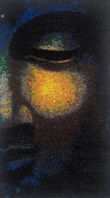 Original Portraiture Abstract Mixed Media by Anastasiia Yurkova