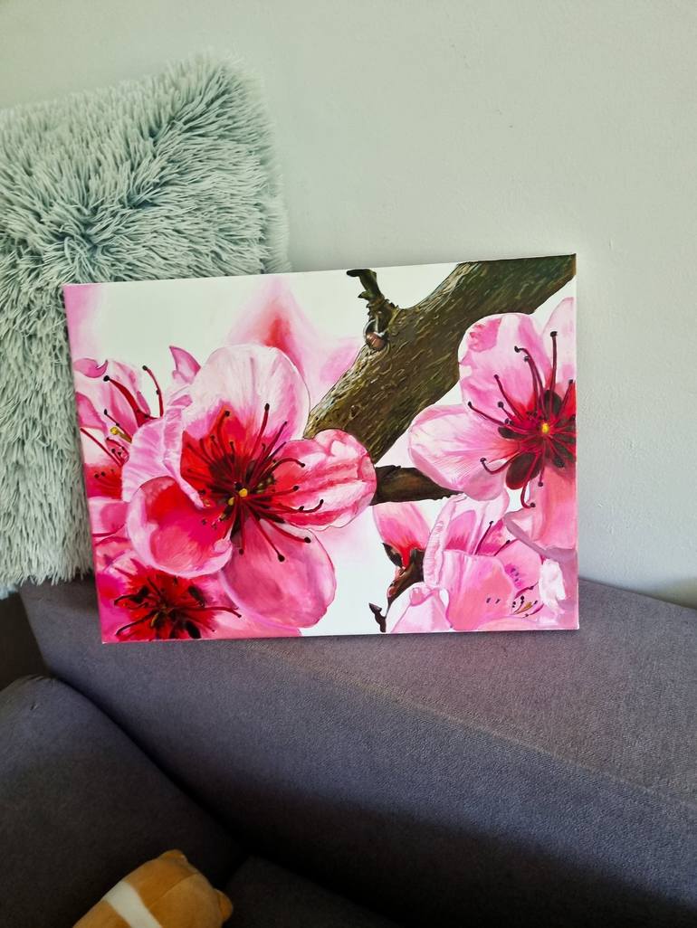 Original Realism Floral Painting by Nina Lazar