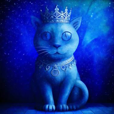 Print of Artificial Intelligence Cats Digital by Magali Roth