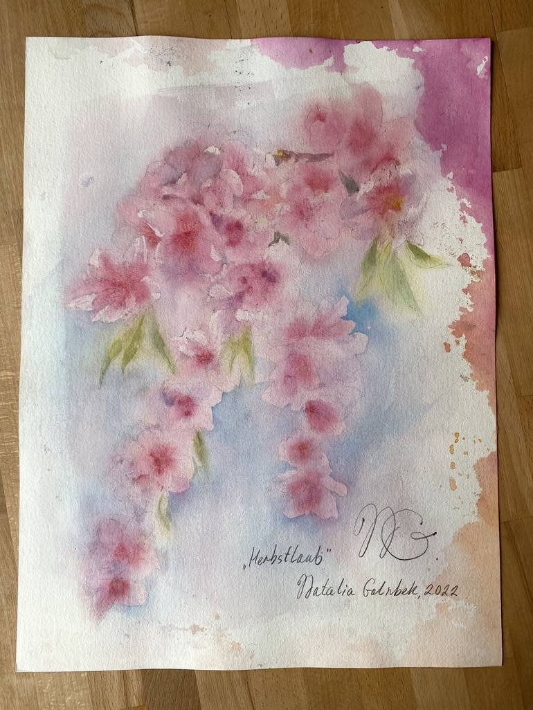 Original Impressionism Nature Drawing by Natalia Galnbek