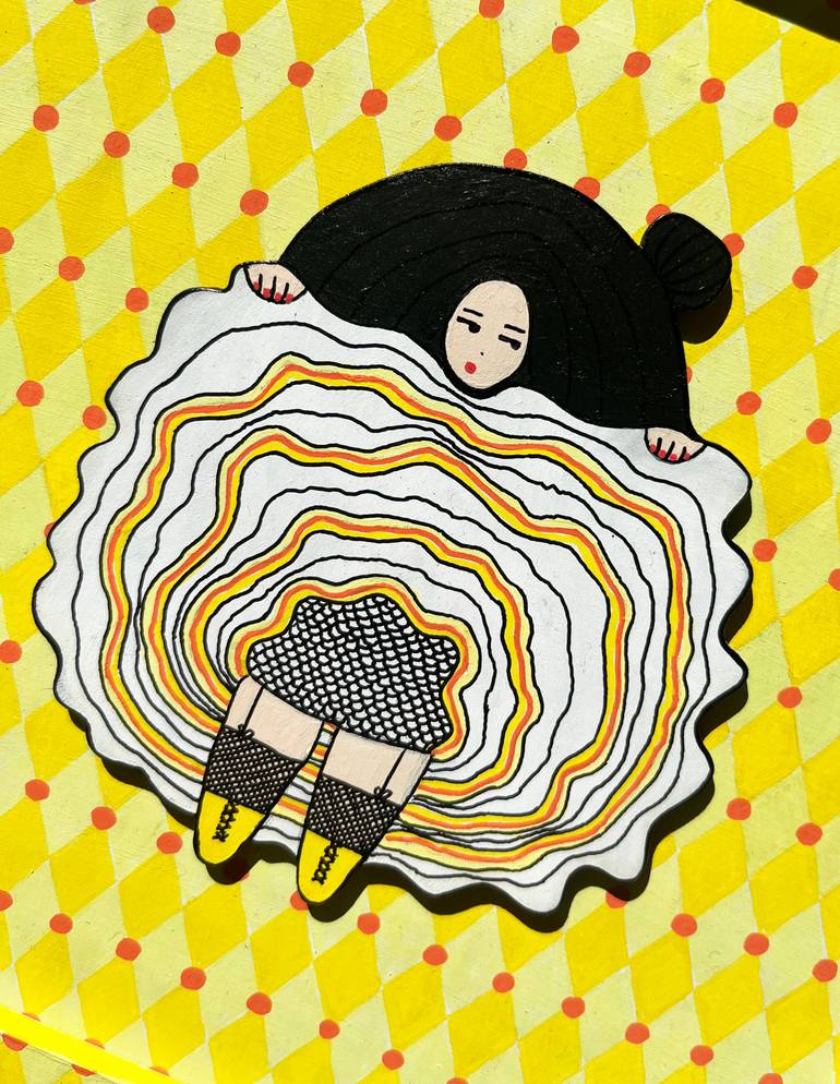 Original Folk Women Mixed Media by Ceren Erman