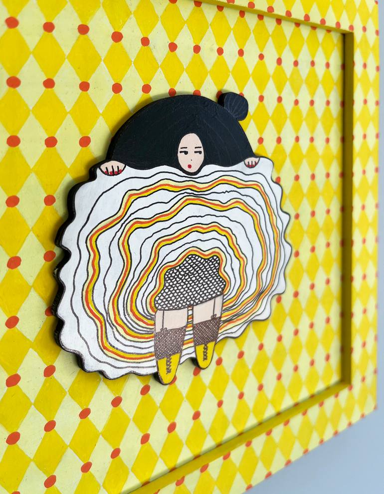 Original Folk Women Mixed Media by Ceren Erman