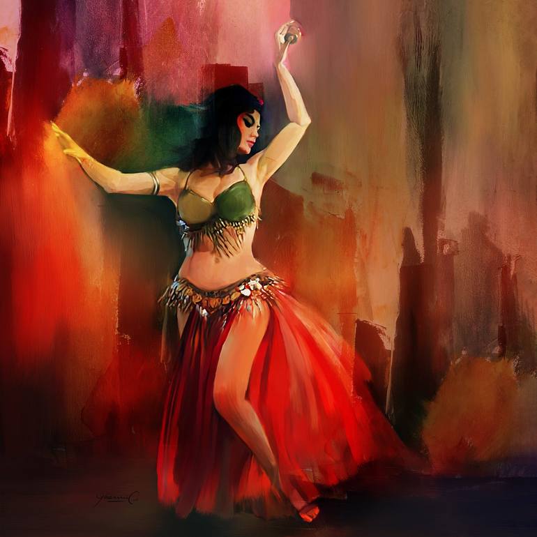 Print of Abstract Expressionism Performing Arts Paintings by Yaani Jaani