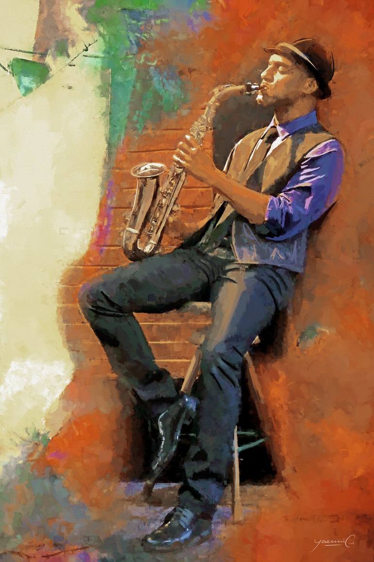 Print of Abstract Expressionism Music Paintings by Yaani Jaani