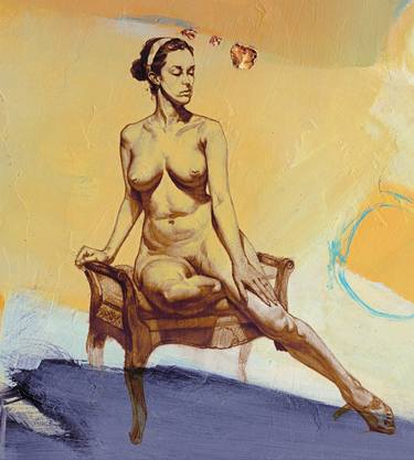 Original Abstract Expressionism Nude Paintings by Yaani Jaani