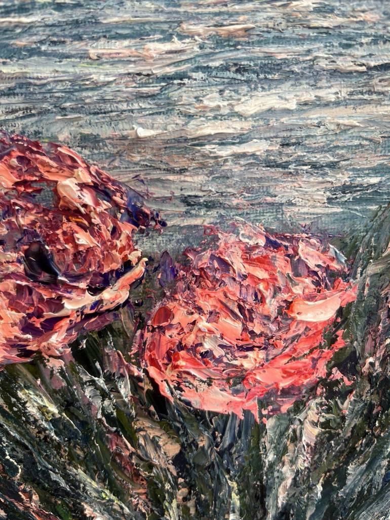 Original Abstract Language Painting by Lucy Moon