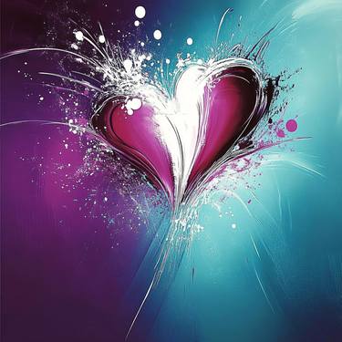 Print of Abstract Love Paintings by Lucy Moon