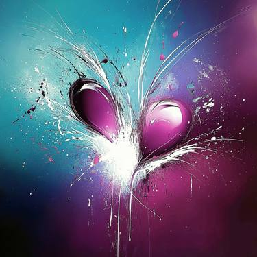 Print of Abstract Love Paintings by Lucy Moon