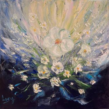 Print of Abstract Floral Paintings by Lucy Moon