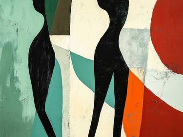 Original Art Nouveau Abstract Digital by Lucy Moon