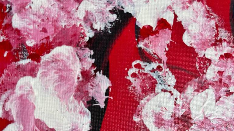 Original Abstract Garden Painting by Lucy Moon