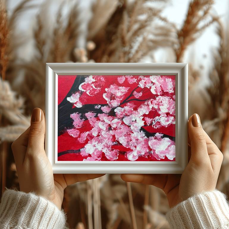 Original Abstract Garden Painting by Lucy Moon