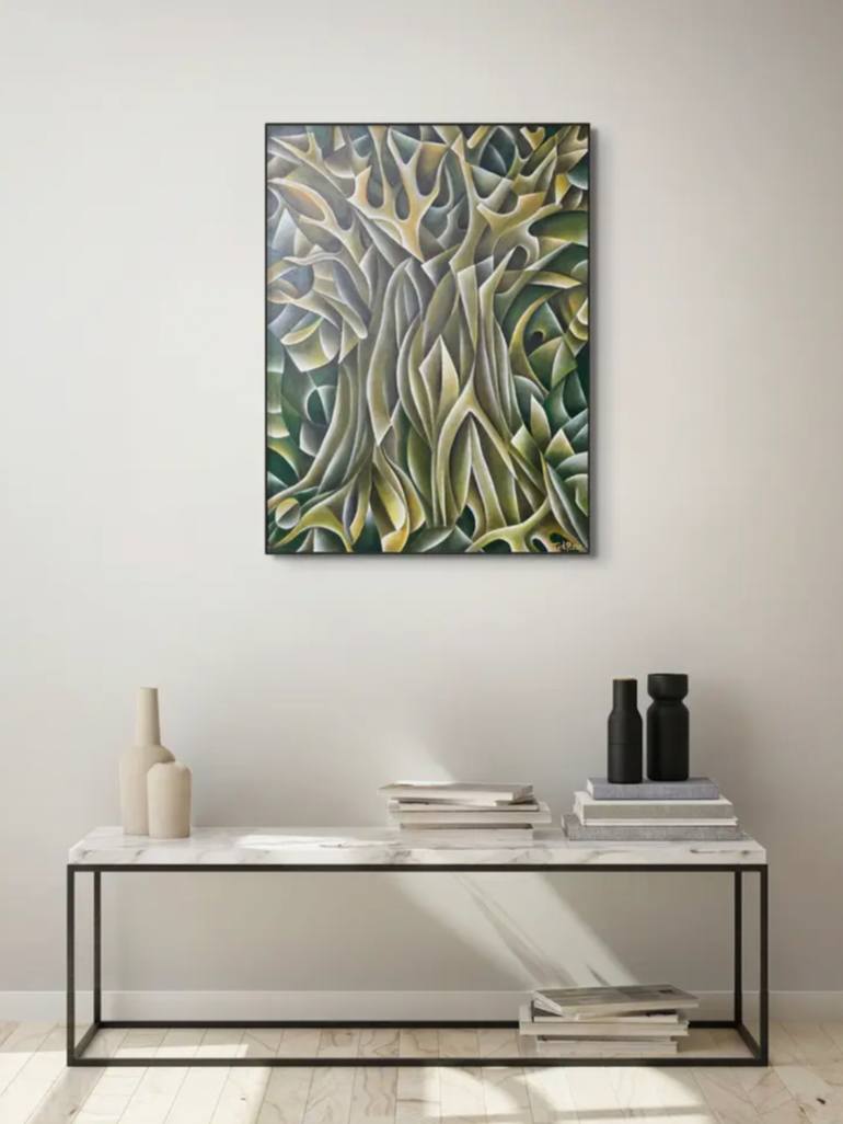 Original Abstract Nature Painting by Tessel Van der Putte