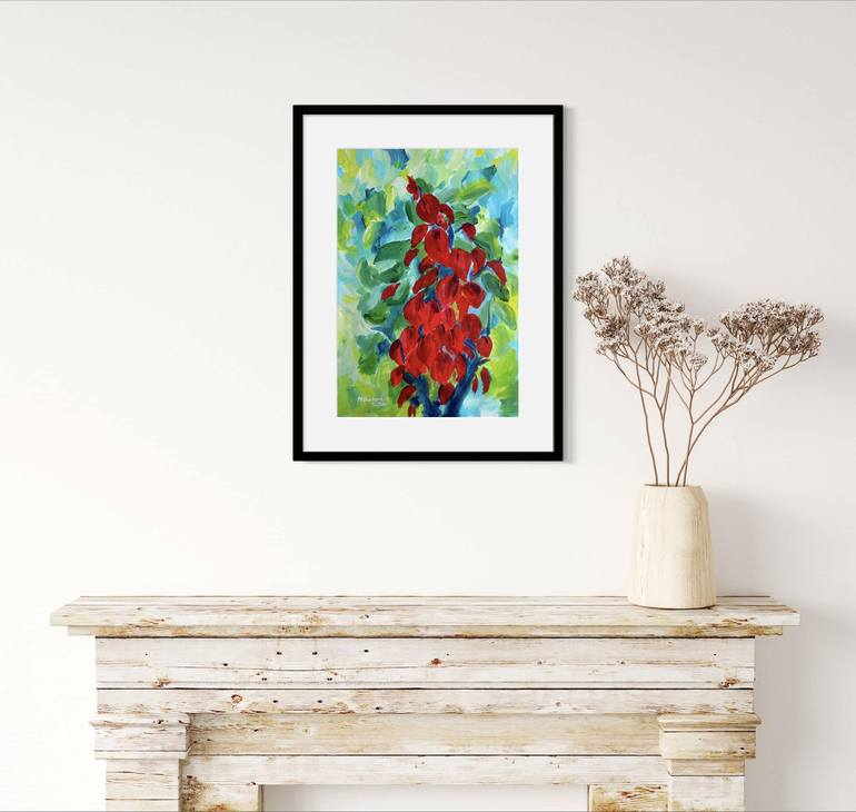 Original Impressionism Floral Painting by Mónica Barbará