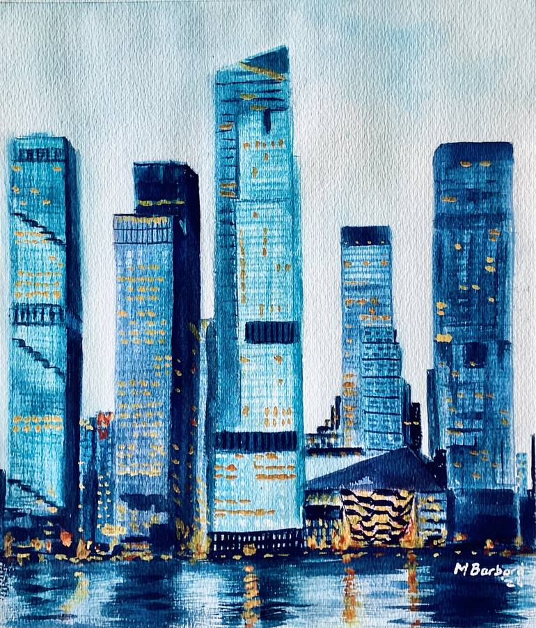 Original Contemporary Cities Paintings by Mónica Barbará