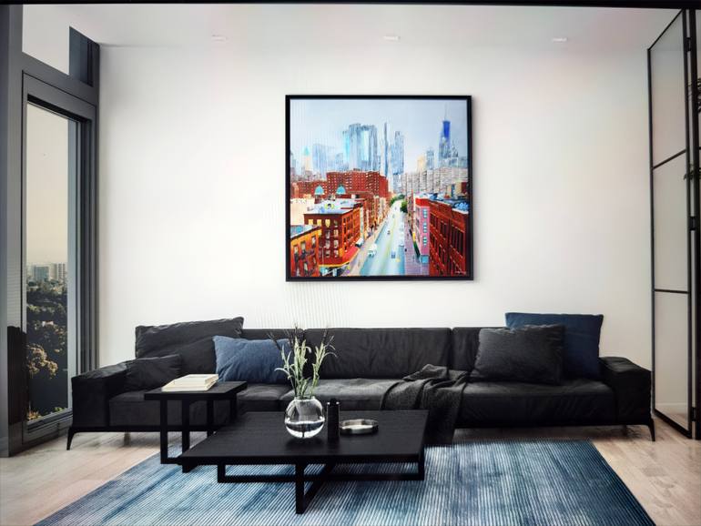Original Contemporary Cities Painting by Mónica Barbará