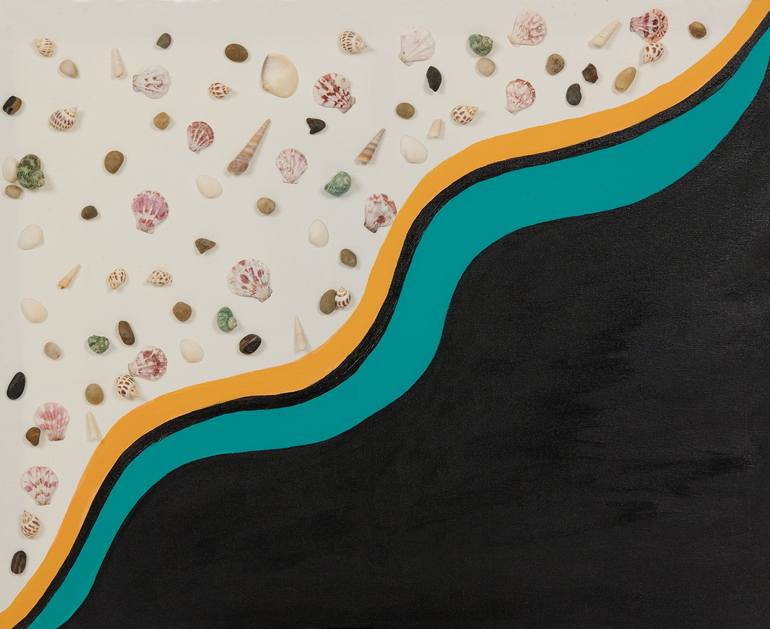 Original Abstract Beach Paintings by Anikka Mckeever