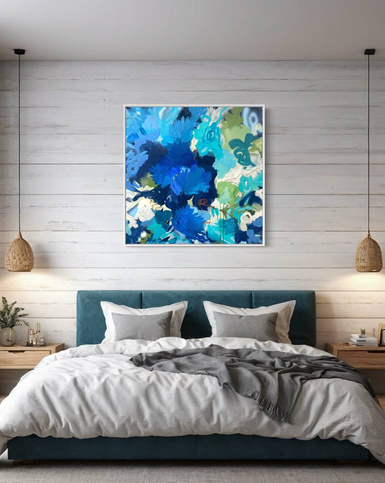 Original Painterly Abstraction Botanic Painting by Elisabeth Nealon