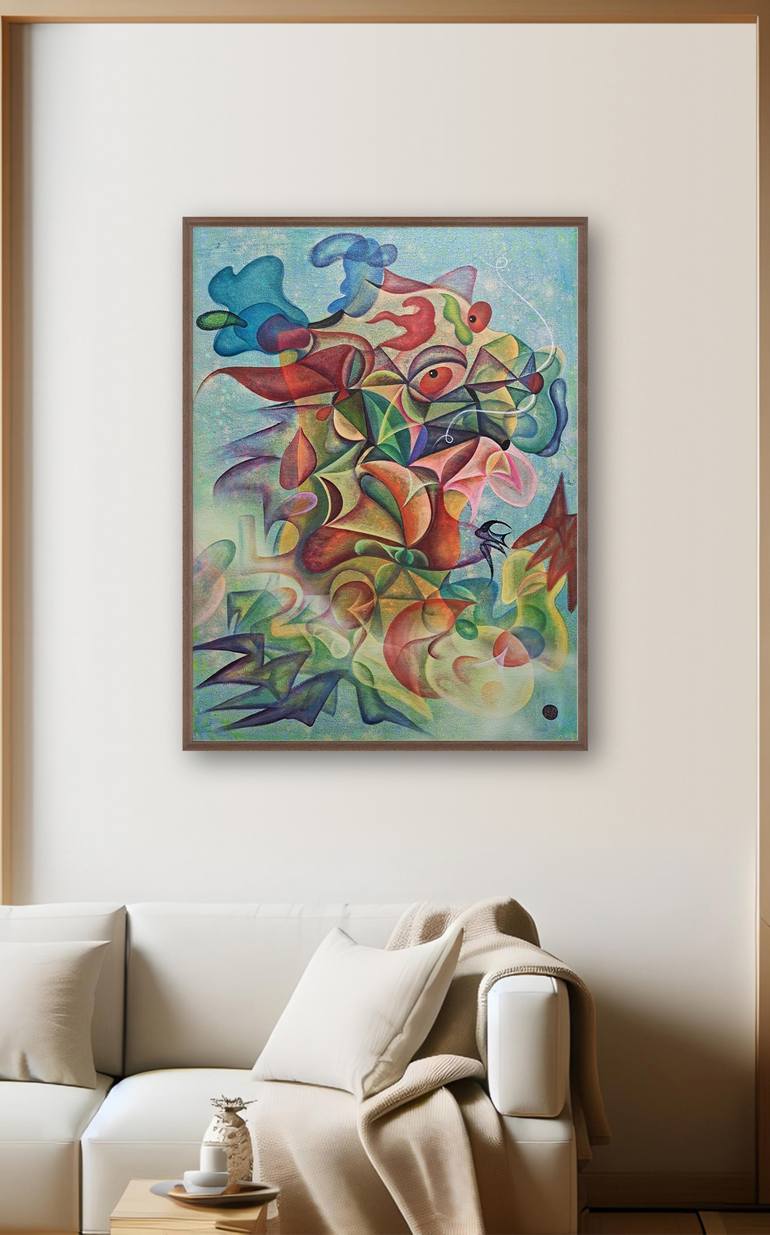 Original Abstract Expressionism Abstract Painting by Da Hong