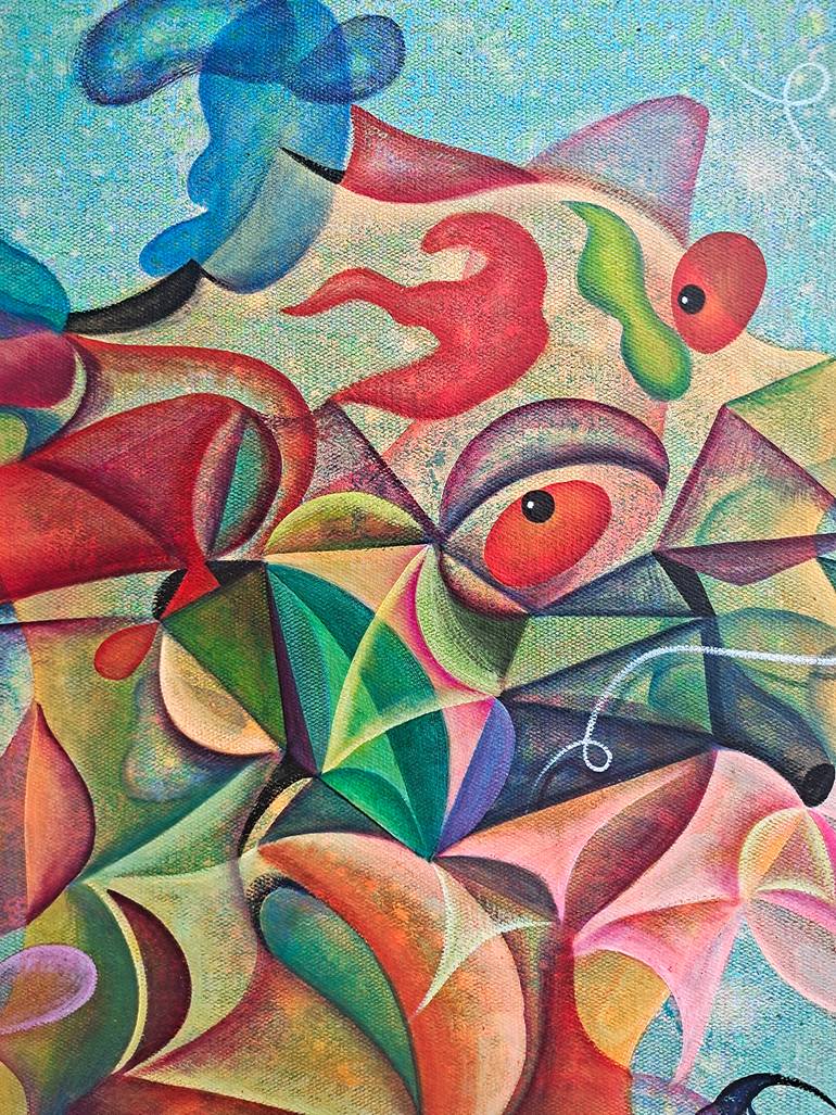 Original Abstract Expressionism Abstract Painting by Da Hong