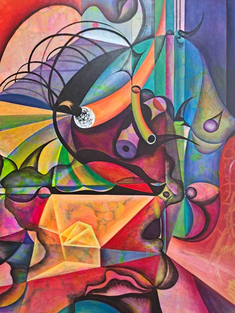 Original Abstract Expressionism Abstract Painting by Da Hong