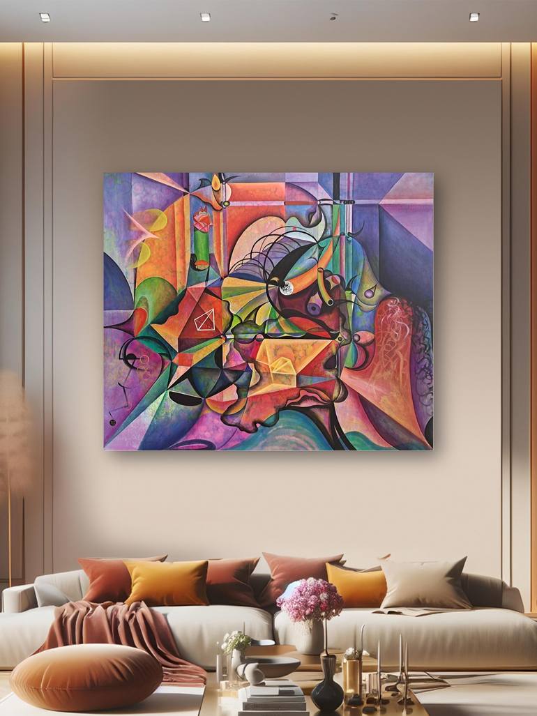Original Abstract Expressionism Abstract Painting by Da Hong