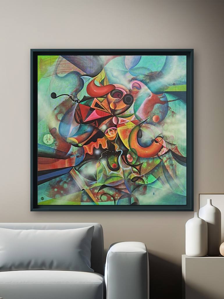 Original Abstract Expressionism Abstract Painting by Da Hong