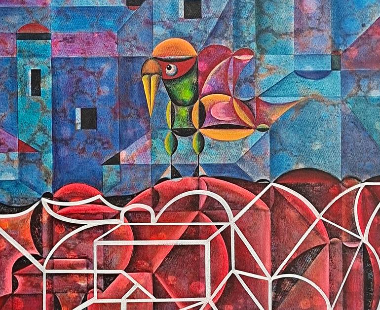 Original Abstract Expressionism Abstract Painting by Da Hong