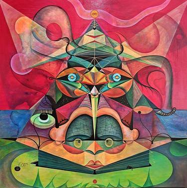 Original Abstract Expressionism Abstract Paintings by Da Hong