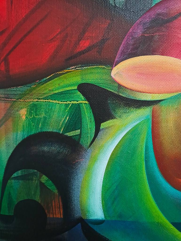 Original Abstract Expressionism Animal Painting by Da Hong