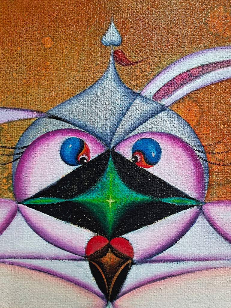 Original Abstract Expressionism Music Painting by Da Hong