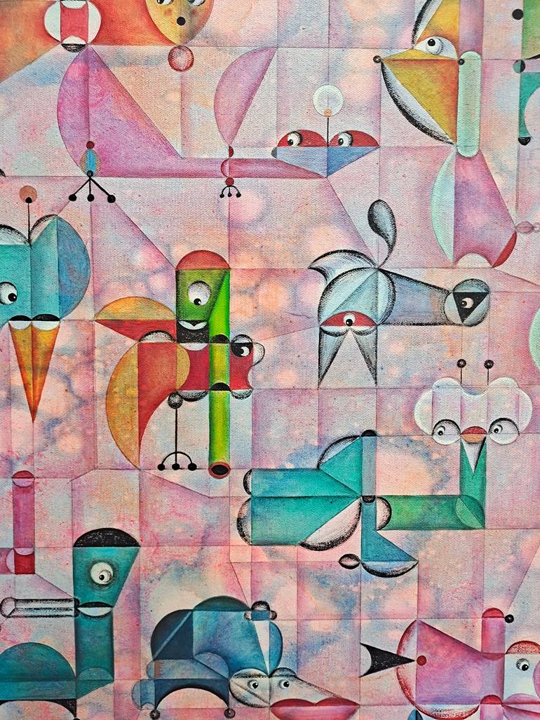 Original Abstract Expressionism Abstract Painting by Da Hong
