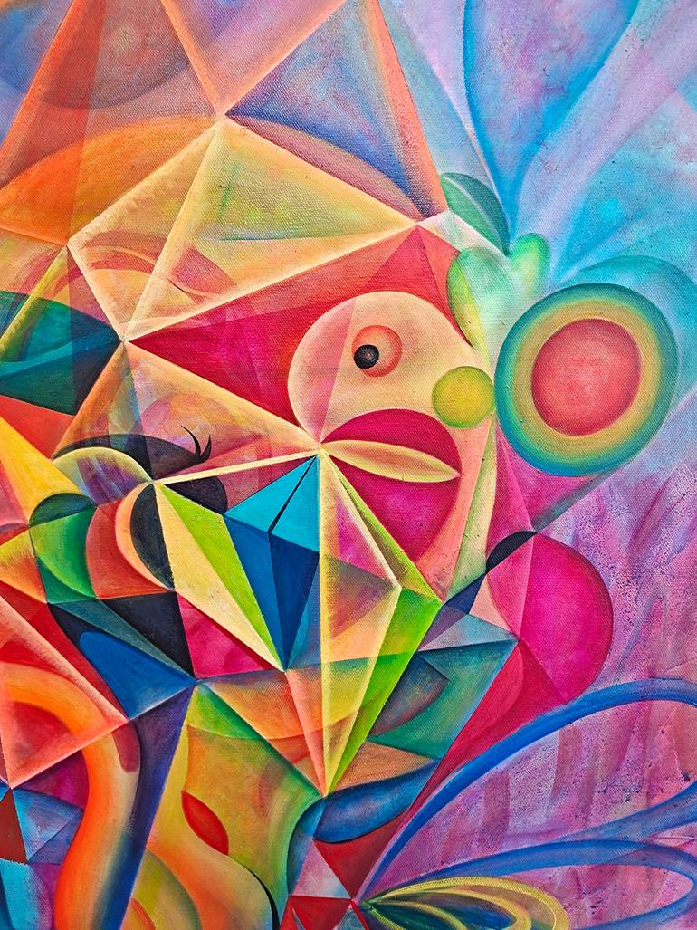 Original Abstract Expressionism Abstract Painting by Da Hong