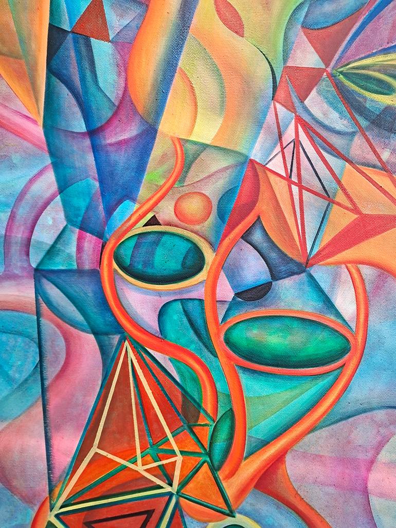 Original Abstract Expressionism Abstract Painting by Da Hong