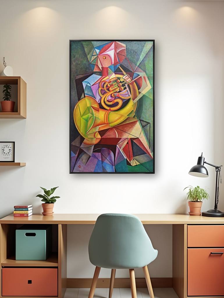 Original Abstract Expressionism Abstract Painting by Da Hong