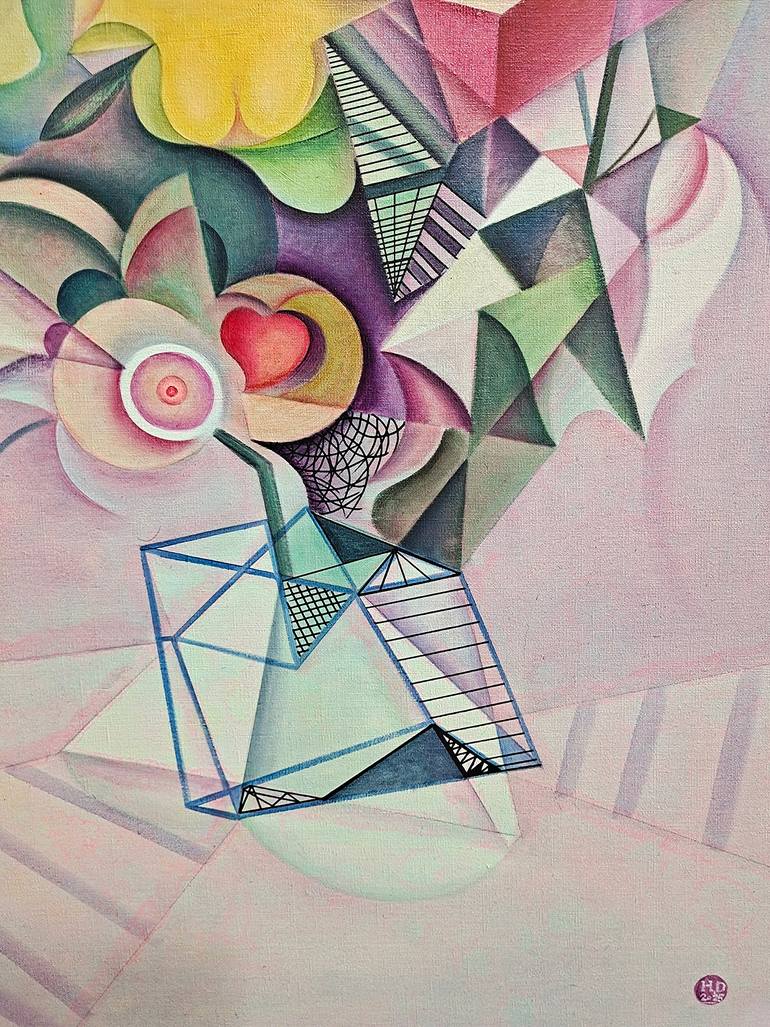 Original Abstract Expressionism Abstract Painting by Da Hong