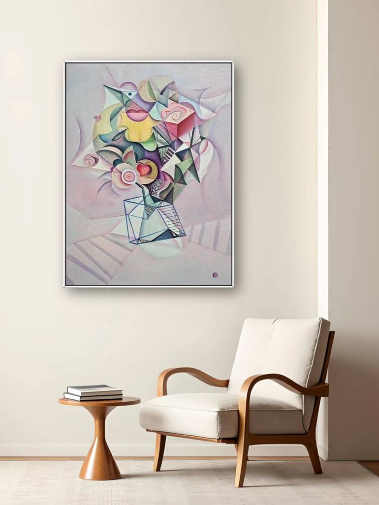 Original Abstract Expressionism Abstract Painting by Da Hong