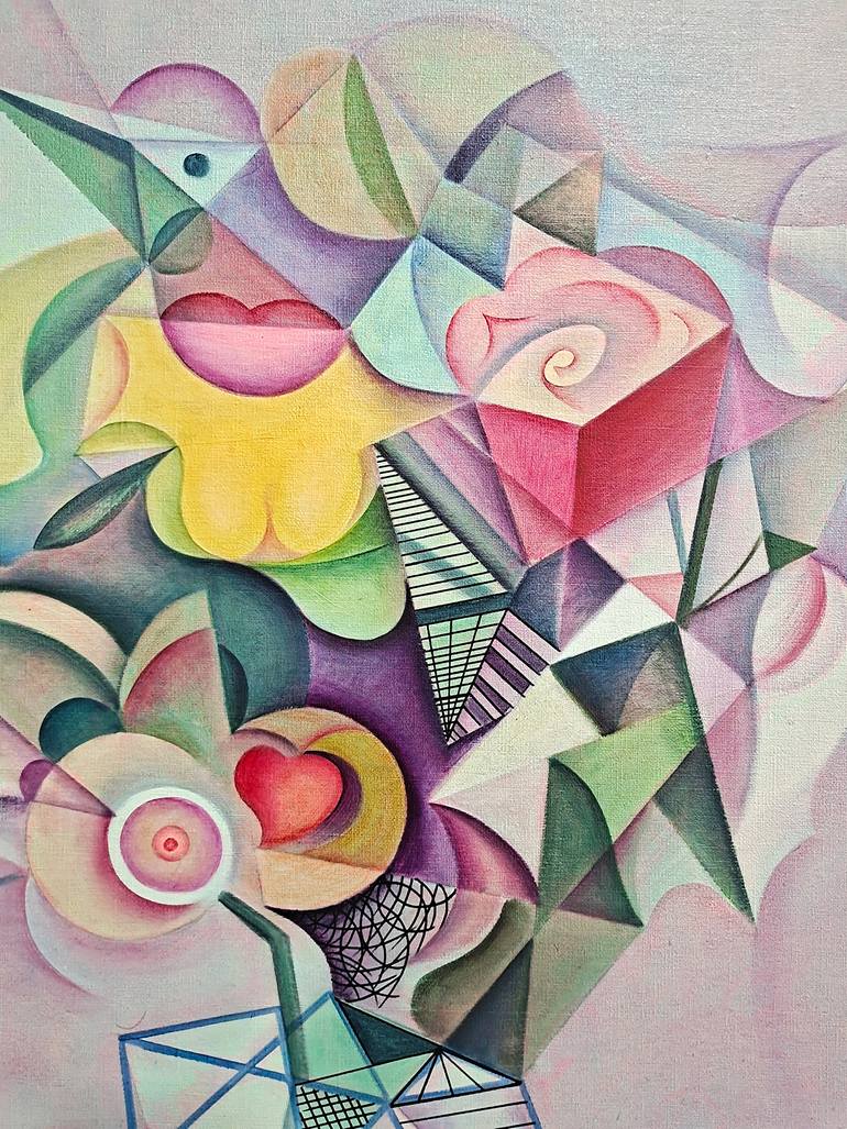 Original Abstract Expressionism Abstract Painting by Da Hong