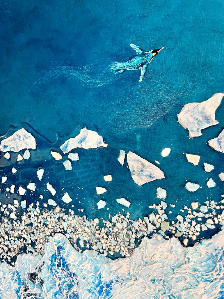 Original Abstract Seascape Painting by Oksana Vorobiova