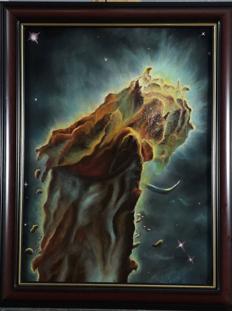 Original Contemporary Outer Space Painting by Roderick Henares