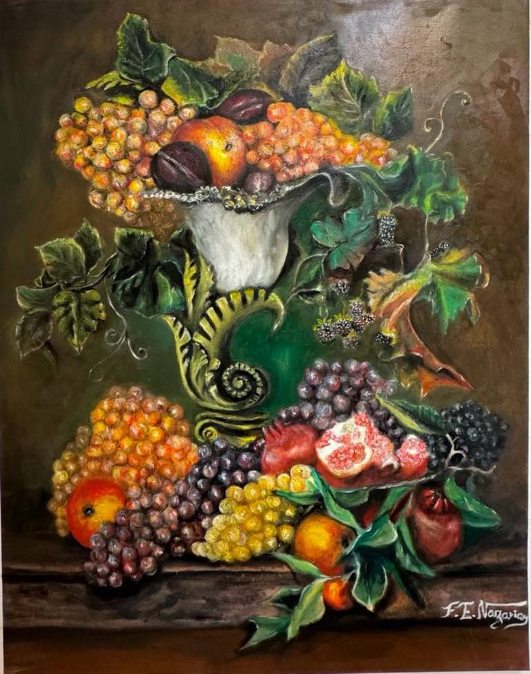Print of Classicism Still Life Paintings by F Edward Nazarian